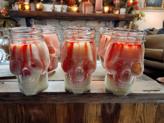 Hallows-eve Skull Candle